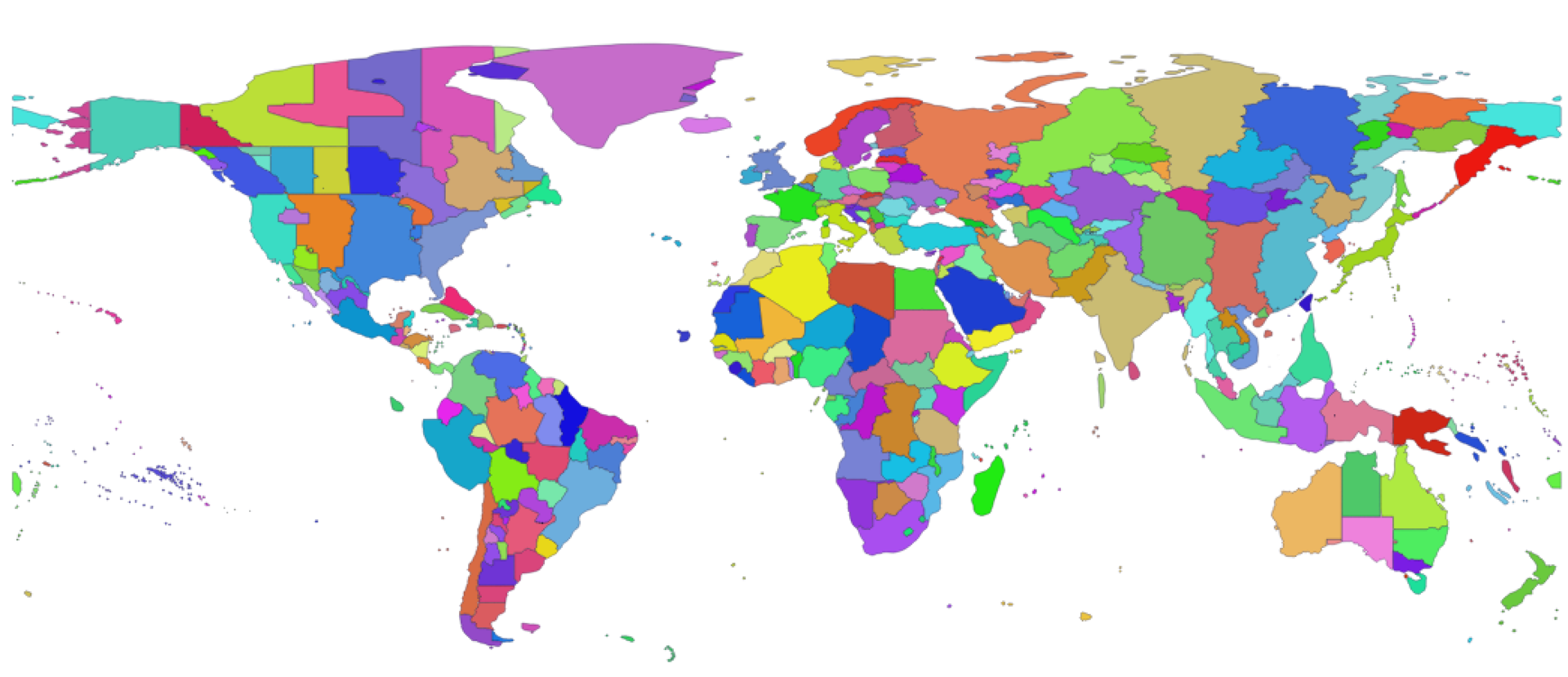 An overview of the different timezones, including historical ones, from Wikipedia